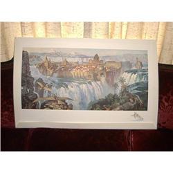 Dinotopia Waterfall City S/N/COA by James #1593745