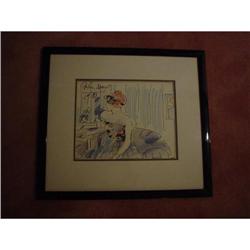 Peter Max drawing,  The Lady  #1593761