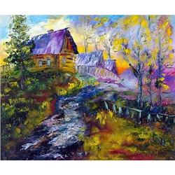  Purple Evening  Impressionism Russian artist #1593806