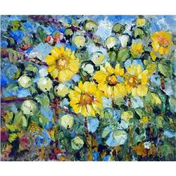  Sunflowers through apple-tree  Impressionism #1593823