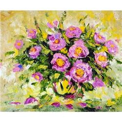  Luxury of peonies  Russian Impressionism oil  #1593839