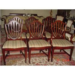 Shield back Mahogany Dining Chairs  #1593882