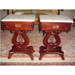 Victorian Marble top lamp Tables #1593893