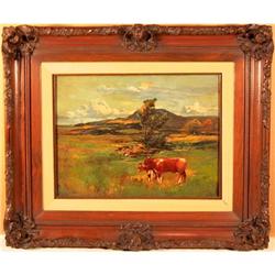 George Miller Landscape Oil Painting c 1950 #1593914