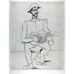 Pablo Picasso, Lithograph,  Arlequin Moustachu #1593923