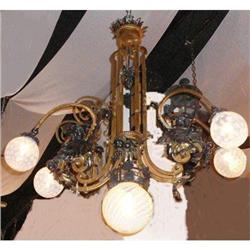 Antique Bronze Chandelier #1594004