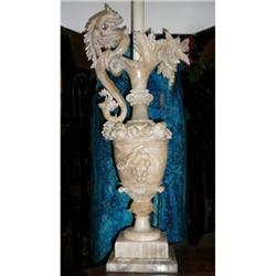 Pair of Figural Alabaster Lamps #1594012