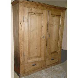 Antique Pine Armoire Cabinet Entertainment #1594062