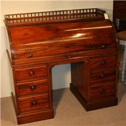 Mahogany Cylinder Desk #1594126