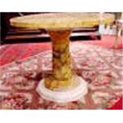 Sienna Marble Round Table c.1920 #1594168