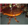 Image 1 : ENGLISH BURR WALNUT TILT TOP BREAKFAST TABLE #1594316