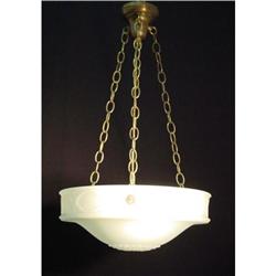 Opaline glass chandelier: #1594353