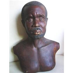 Haitian 18 century Man Slave sculpture #1594425