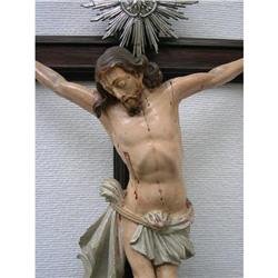 GORGEOUS CRUCIFIX  - SANTO -  18TH CENTURY #1594543