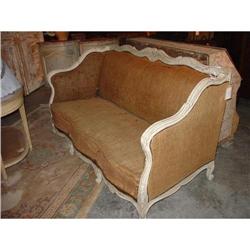 French Period Whitewashed Settee #1594545