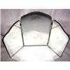 Image 1 : Etched Vanity Mirror Tall Tri Fold C.1900 #1600133