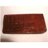 Image 1 : Leather Wallet Checkbook Secretary French #1600167