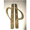 Image 1 : Brass Door Handles Solid 19th C England #1600196