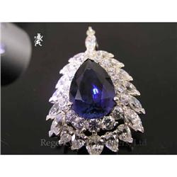 RHJ Synthetic Sapphire Pendant Cubic Zirconium #1600213