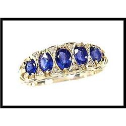 Victorian Style Sapphire Diamond Ring(price was#1600245