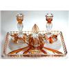 Image 1 : Bohemian Crystal Pressed Glass Vanity Set #1600361