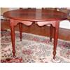 Image 1 : Antique ROUND Mahogany Dining Table-PRIMITIVE! #1600568