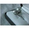 Image 1 : Double Pearl Ring Silver Setting #1601016