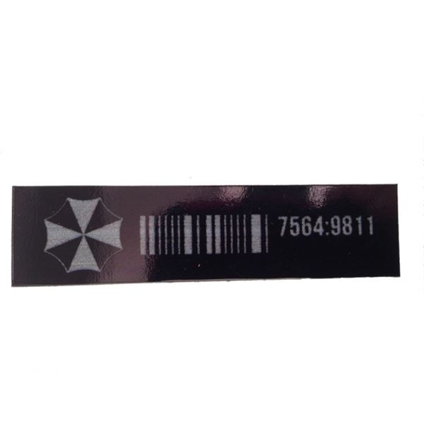 Resident Evil: The Final Chapter Barcode Sticker Movie Props