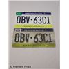 Image 1 : Warrior Brendan (Joel Edgerton) License Plates Movie Props