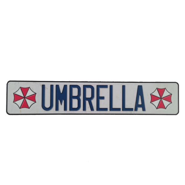 Resident Evil: Afterlife Umbrella License Plate Movie Props