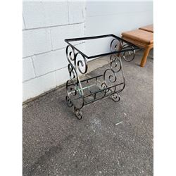 Side table missing glass