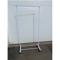 rolling clothing rack