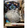 Image 1 : Box wool, handmade Blanket, books
