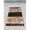 Image 1 : 1986 $2 bills lot of 2