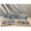 Image 1 : BC License plates 4 sets of 2