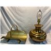 Image 1 : Lamp and log holder