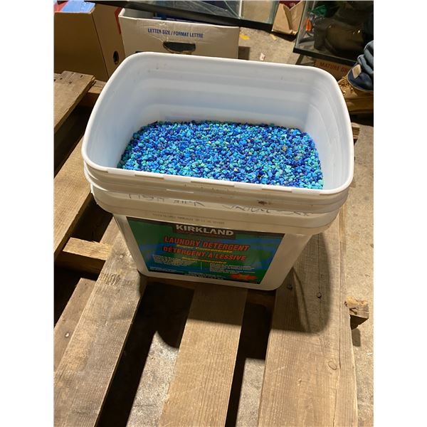 Bucket of fish rocks