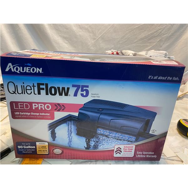 Quiet flow filter