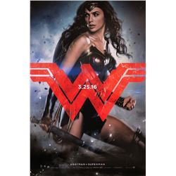 Batman VS Superman Gal Gadot Signed Poster