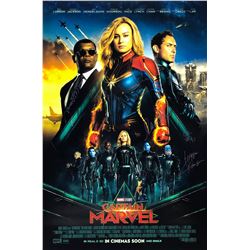 Signed Captain Marvel Brie Larson Poster