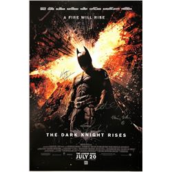 Signed Batman Dark Knight Rises Poster Christian Bale