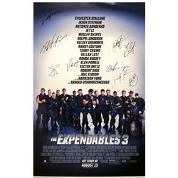 Signed Expendable 3 Poster Sylvester Stallone Jason Statham