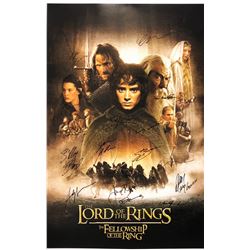 Signed Lord of the Rings Fellowship of the Ring Poster Sean Bean