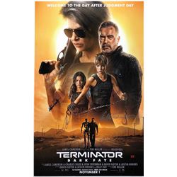 Signed Terminator Dark Fate Poster Arnold Schwarzenegger