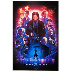 John Wick 3 Poster Keanu Reeves Autographed Signed