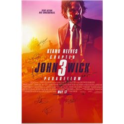 John Wick 3 Poster Keanu Reeves Autographed Signed