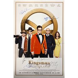 Kingsman 2 Poster Colin Firth Taron Egerton Autographed Signed