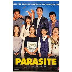 Korean movie Parasite Poster Autographed Signed