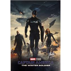 Winter Soldier Mini Poster Stan Lee Autographed