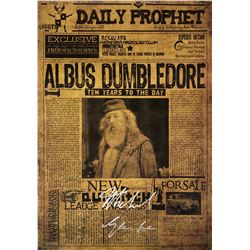 Harry Potter Michael Gambon Poster Signed